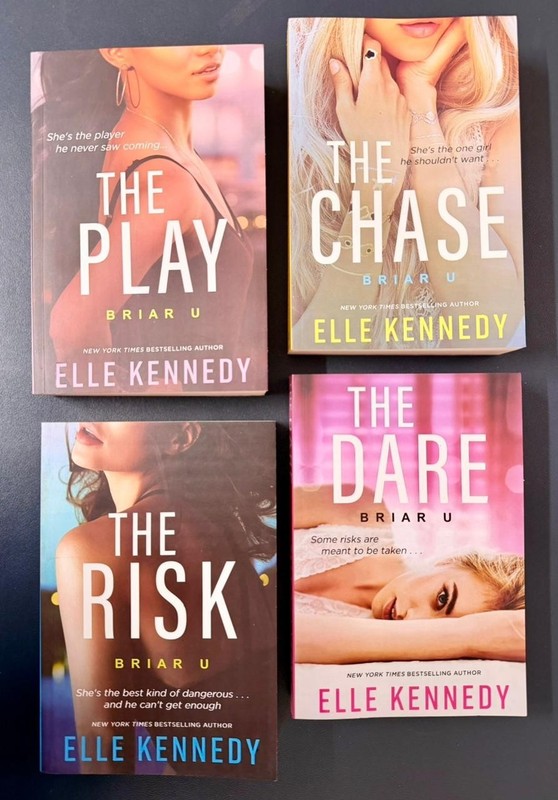 Briar U Series 4 Books Set by Elle Kennedy Dare, Play, Chase, Risk PB free shipp