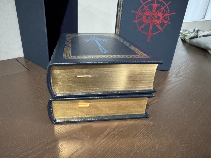 The Way of Kings and Words of Radiance, signed leatherbound editions gallery