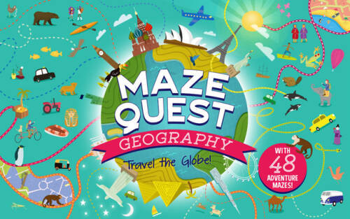 Maze Quest Geography: Travel the Globe! – Paperback By Brett, Anna – GOOD