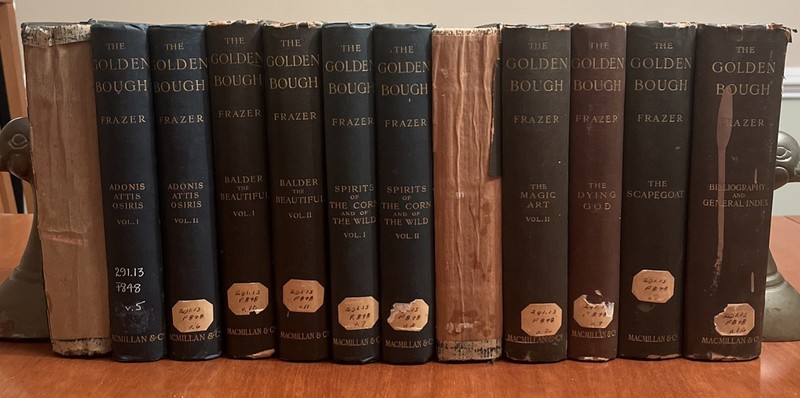 THE GOLDEN BOUGH Study In Magic Religion 12 Vols Frazer 3rd Ed 1911 Set