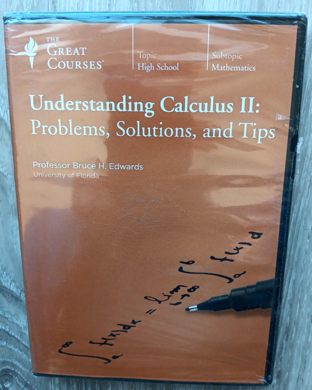 Great Courses: Understanding Calculus II 6-DVD Set – NO BOOK – NEW