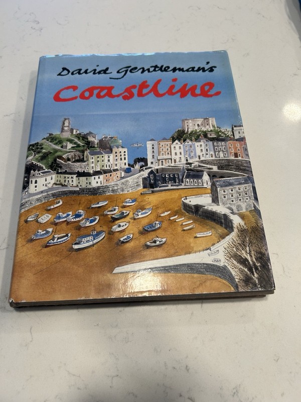 David Gentleman’s Coastline Hardcover with Dust jacket Book Coastlines English