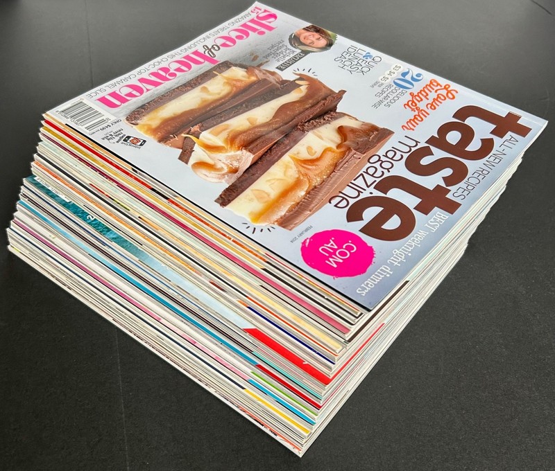 Huge LOT 20 TASTE Magazines Australia High-Gloss Food Recipes 2014-2019 Chefs gallery