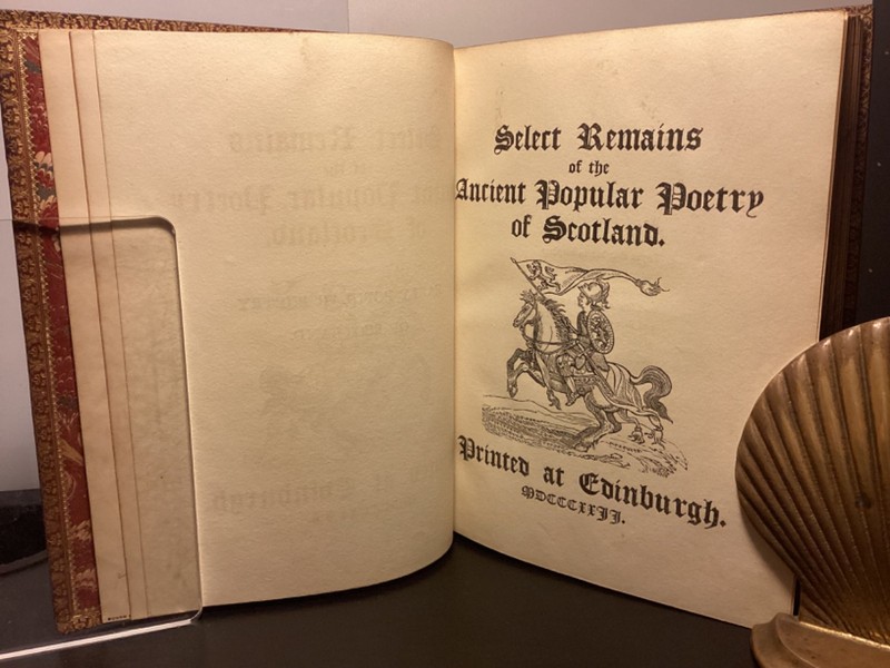 1822 Select Remains Of Ancient Popular Poetry In Scotland - Riviere Fine Binding gallery