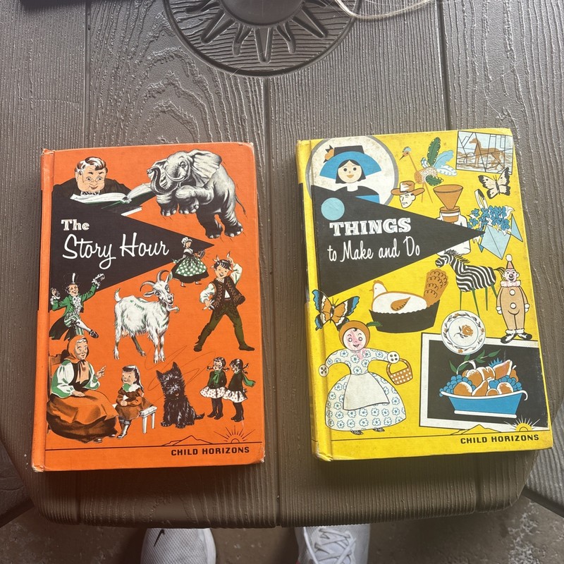 Vintage Child Horizons Books Set The Story Hour & Things To Make And Do