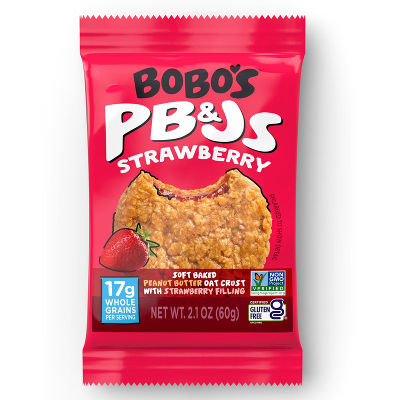 Bobo'S Pb&Js, Peanut Butter Oat Crust with Strawberry Filling, 5 Pack of 2.1Oz O gallery