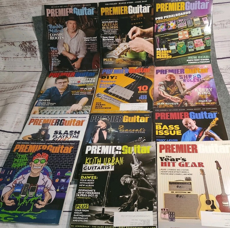 PREMIER GUITAR Magazine – Complete 12 Issues Lot 2024