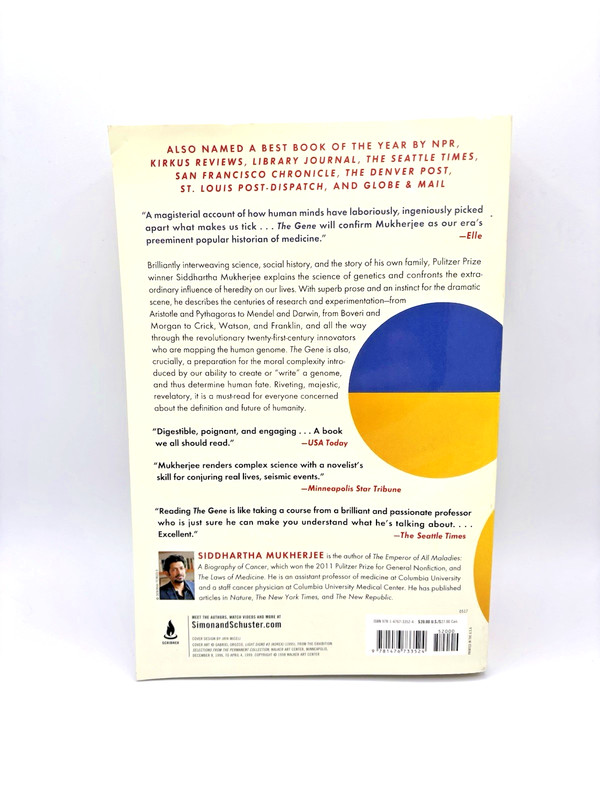 Gene : An Intimate History by Siddhartha Mukherjee (2017, Trade Paperback) gallery