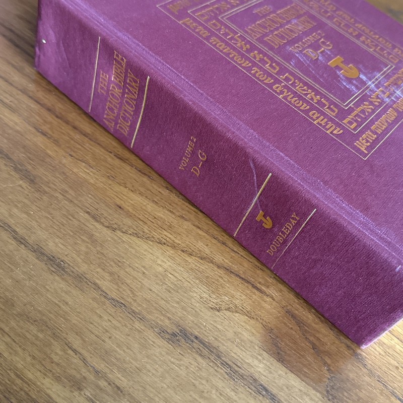 The Anchor Bible Dictionary - 6 Volume Set Hardcover 1992 Doubleday Burgundy gallery