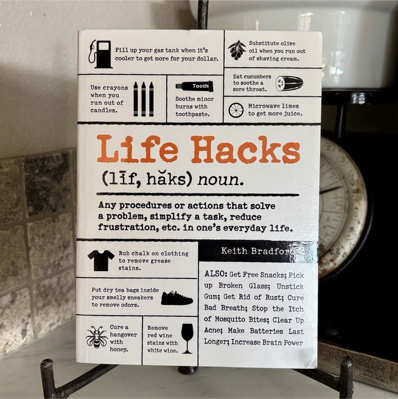 Adams Media Life Hacks by Keith Bradford Hardcover 2014 Reference Book