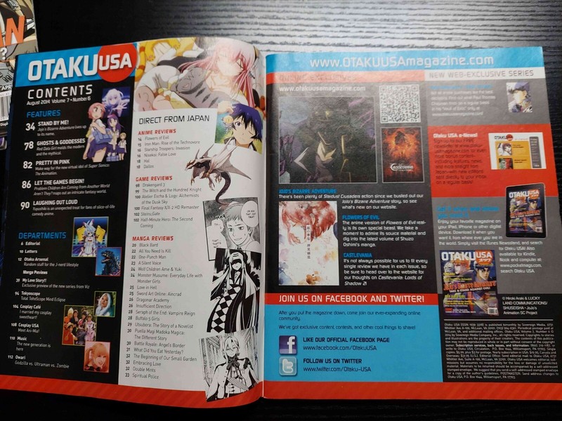 Otaku USA 2014 lot of 3: February / April / August gallery
