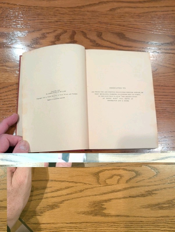 THE REAL STORY OF HENRY FORD 1922 1st Edition HC w/1919 Ford Owner's Manual gallery