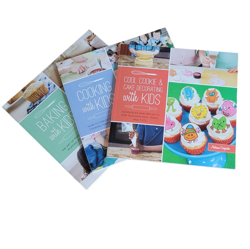 Baking With Kids 3 Book Set Leah Brooks, Cookbook,Christmas Gift, Thanksgiving