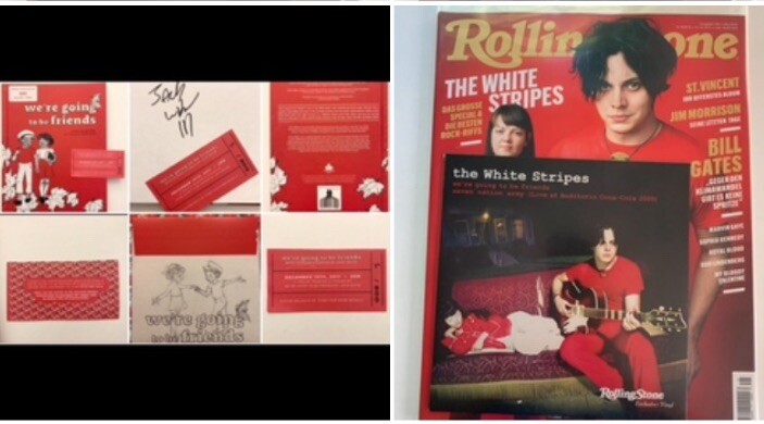 The White Stripes – We’re Going to Be Friends – Signed – w/7″ Rolling Stone Mag