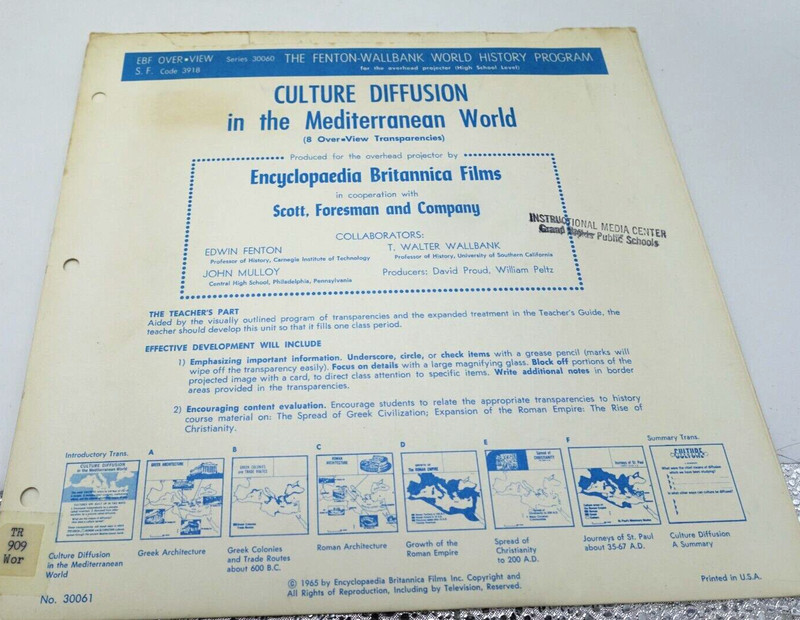 Rare Vintage Encyclopedia Britannica World History Projector Transparencies gallery