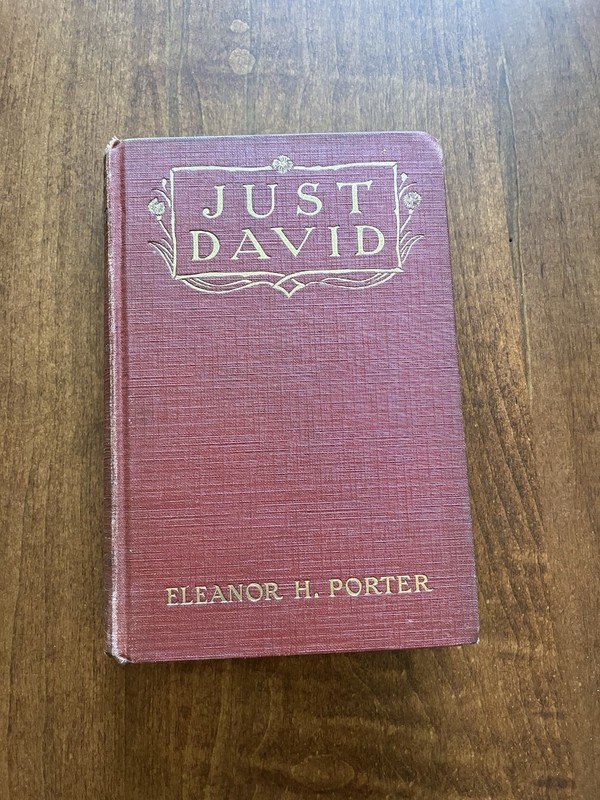 1916 ‘Just David’ Eleanor H. Porter Hardback. Rare/ Vintage. Good Condition