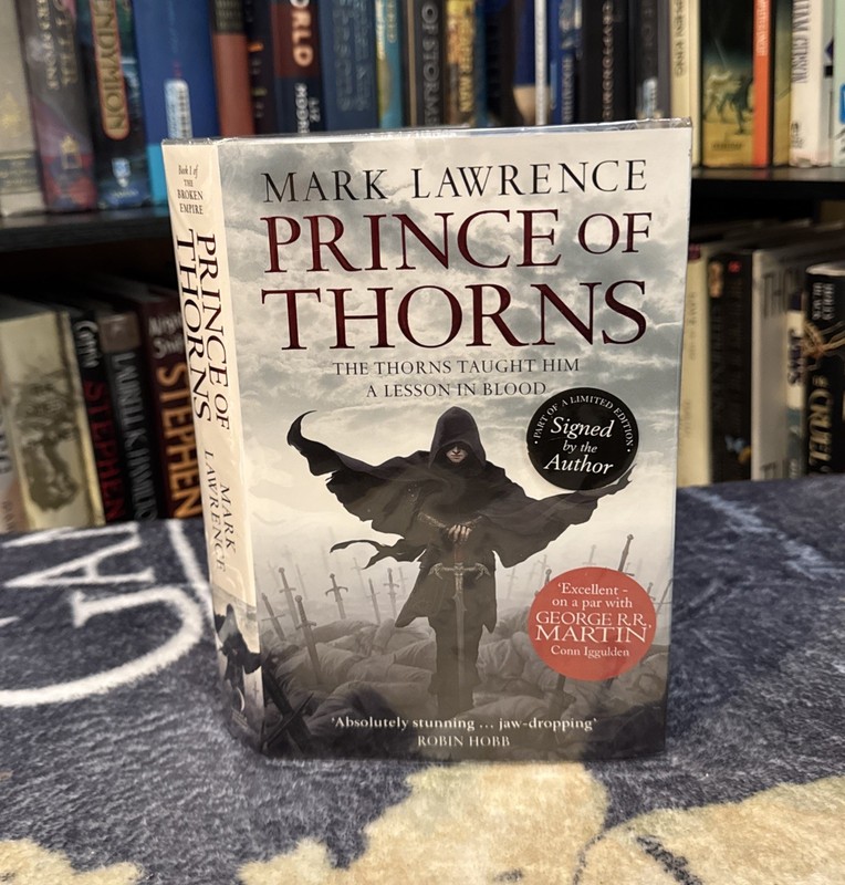 SIGNED – Prince of Thorns – Mark Lawrence (Hardcover) UK 1st/1st, Numbered Copy