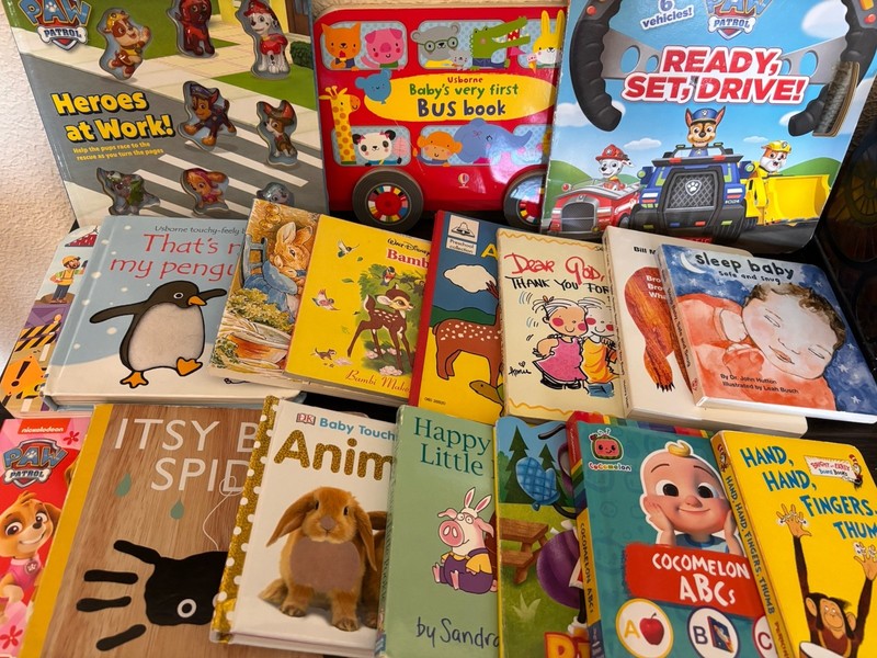 Bulk Lot of 18 Children’s Kids Board Books Variety
