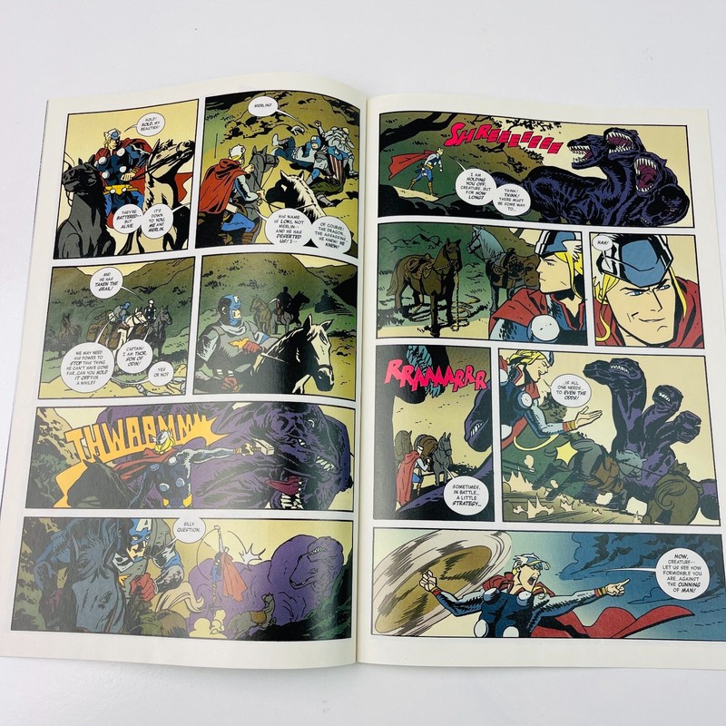 Captain America Thor Marvel Comics RARE "Not For Release" Comic Paperback gallery