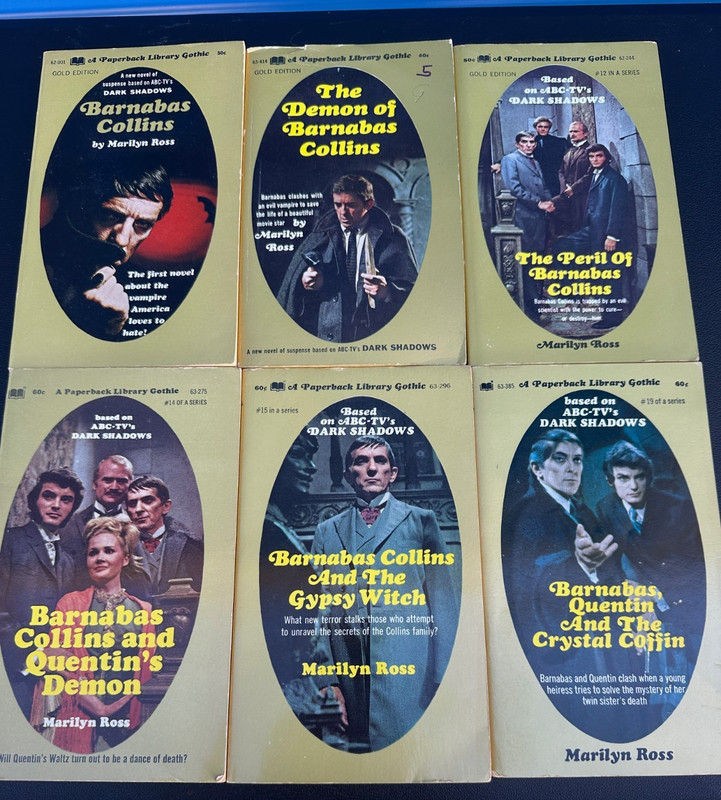 Vintage Barnabas Collins Dark Shadows Novel Lot Of 6 By Marilyn Ross #1