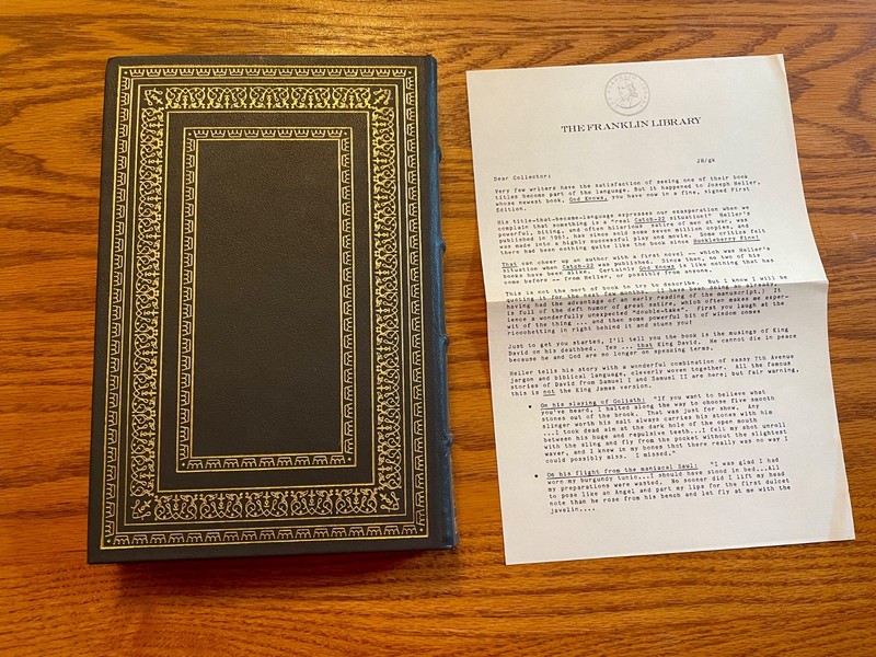 Pristine God Knows Joseph Heller Signed First Edition gallery