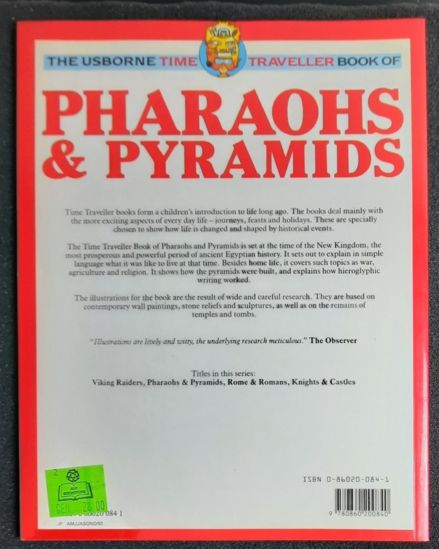 Usborne Time Traveller Book of Pharaohs & Pyramids By Tony Allan, 1990 gallery