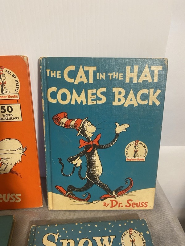 Lot of 8 Vintage Dr Seuss Books 50s-60s Varied Titles Two Large Versions READ gallery