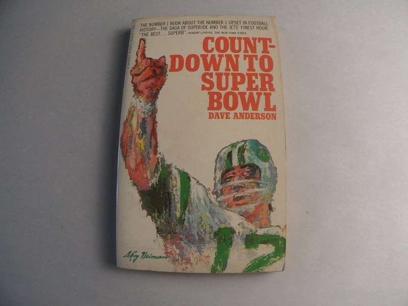 Countdown to Super Bowl Dave Anderson 1969 First Printing Signet Football Jets