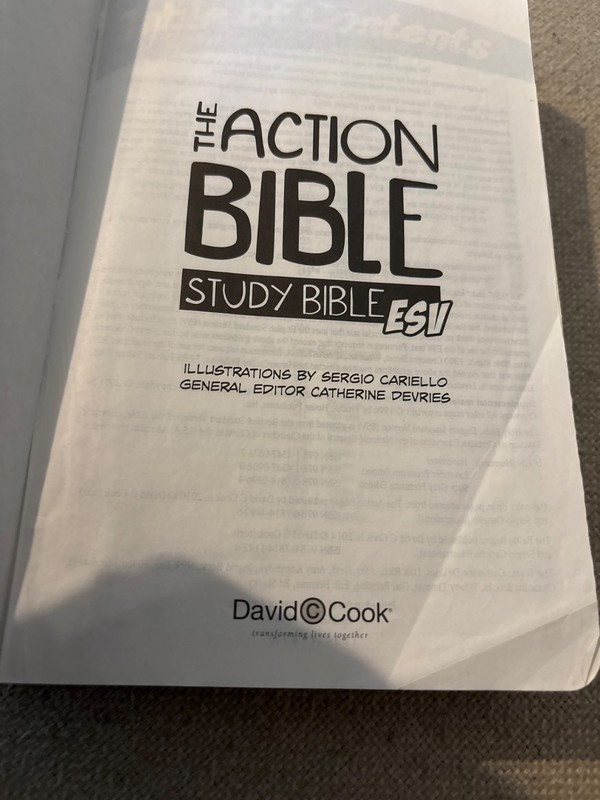 The Action Bible Study Bible ESV David C Cook Imitation Leather G... gallery