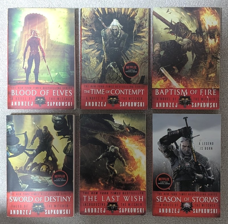 Andrzej Sapkowski = 6 WITCHER novels = 6 trade softcovers
