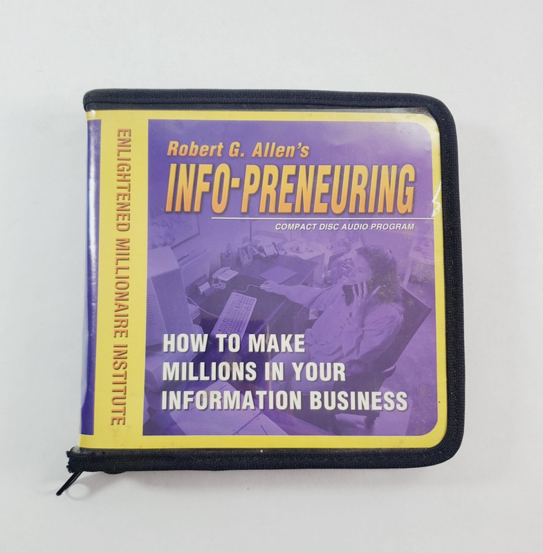Info-Preneuring Robert G. Allen 12 CD Audio Program Enlightened Millionaire