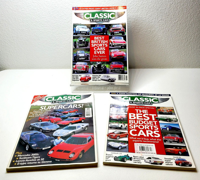 Classic & Sports Car UK Magazine (LOT OF 3) Best British Sports Cars 2000’s