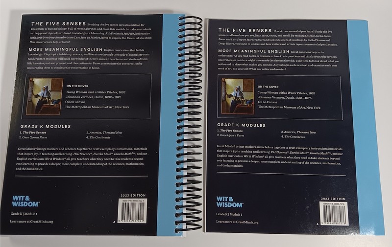 Great Minds Wit & Wisdom Grade K Module 1 The Five Senses Textbook Set Teacher & gallery