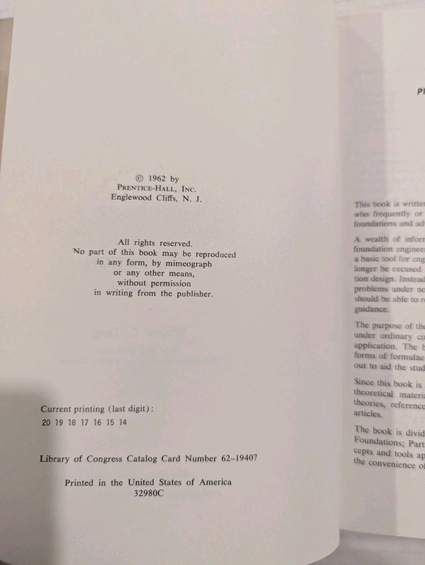 Foundation Design by Wayne C. Teng, Prentice-Hall, Inc., 1962, Hardcover gallery