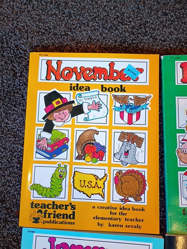 Teacher's Friend Idea Book Lot November December January Teacher School Clip Art gallery