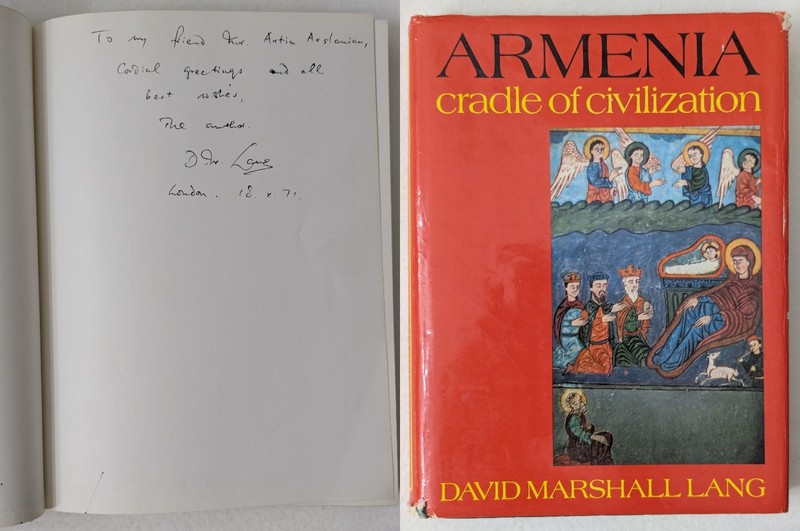 SIGNED David Marshall Lang Armenia Cradle of Civilization 1st Edition Hardcover