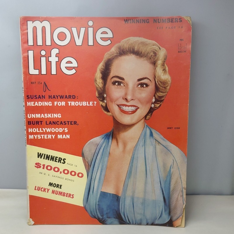 Movie Life Magazine May 1954 Susan Hayward Janet Leigh Burt Lancaster Vintage