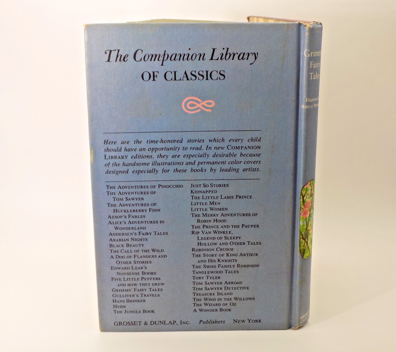 Vintage 1963 Grimms' Fairy Tales Grosset & Dunlap · Ilustrated by Adele Werber gallery