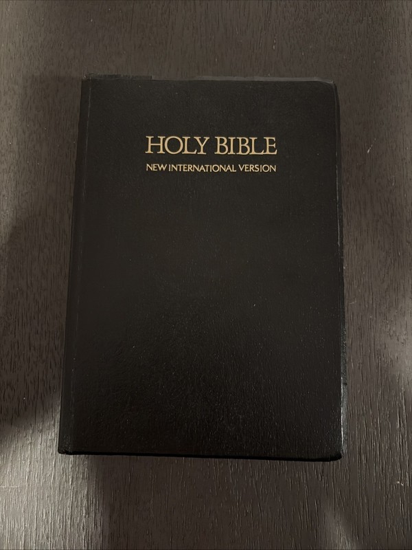 Zondervan 1982 Black New International Version Holy Bible Soft Cover 6×8 in