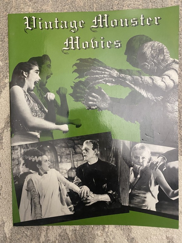 Vintage Monster Movies by Robert Marrero Horror Film Reference Book Paperback