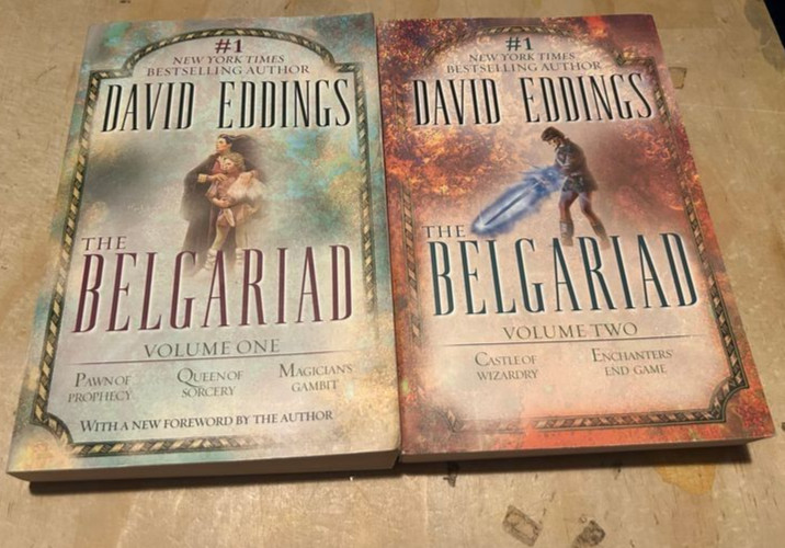 Lot of 2 David Eddings Del Rey Trade Paperbacks The Belgariad Volume 1 & 2