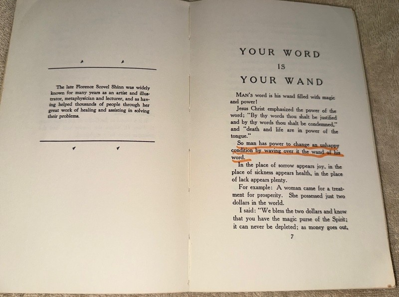1941 - “Your Word Is Your Wand” - Florence Scovel Shinn , New Thought Power USED gallery