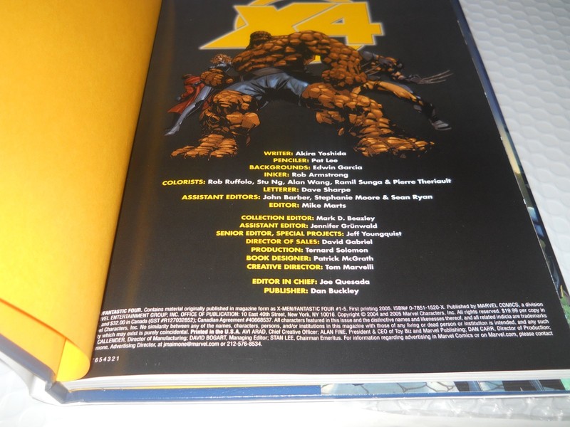 X-Men/Fantastic Four X4 (2005, Marvel Comics) Akira Yoshida HARDCOVER Book ZZ287 gallery