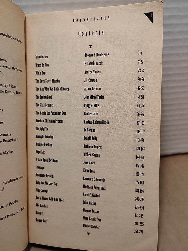 Borderlands 3 : Poppy Z. Brite Whitley Strieber & More - Original PB Printing gallery