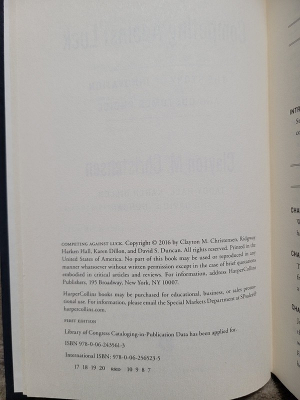 Competing Against Luck : The Story of Innovation and Customer Choice, Hardcover gallery