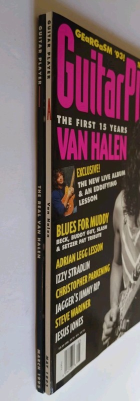 Eddie Van Halen Guitar Player Magazine (2) Issue Lot '93 & '95 gallery