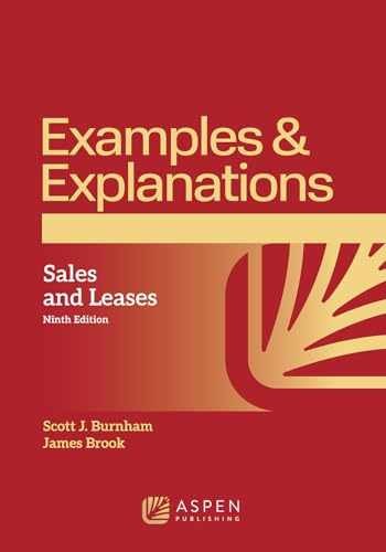 Examples & Explanations for Sales – Paperback, by Burnham Scott J.; – Very Good