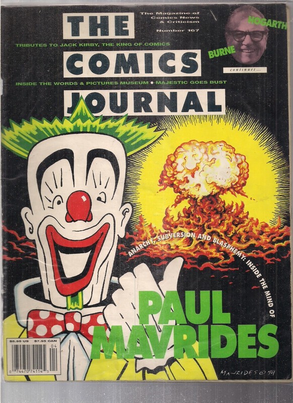The Comics Journal 167 Paul Mavrides Cover Interview Jack Kirby Tribute
