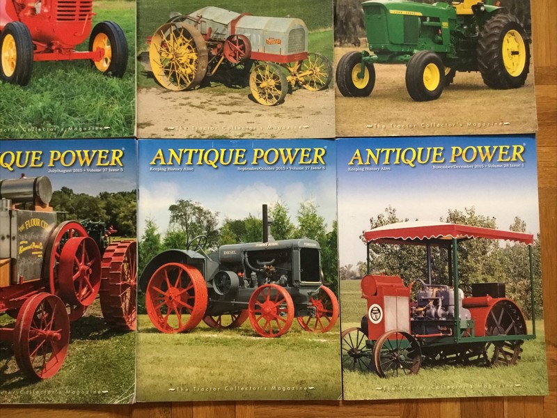2015 Antique Power Tractor Magazines Complete Year 6 Issues John Deere Rumely gallery