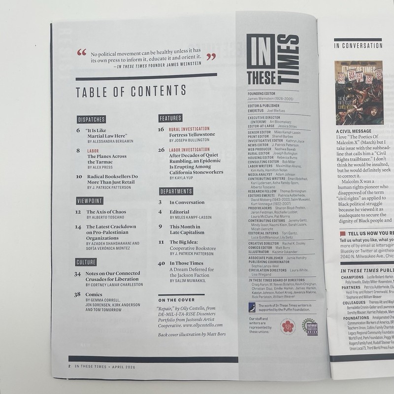 In These Times April 2026 Magazine gallery